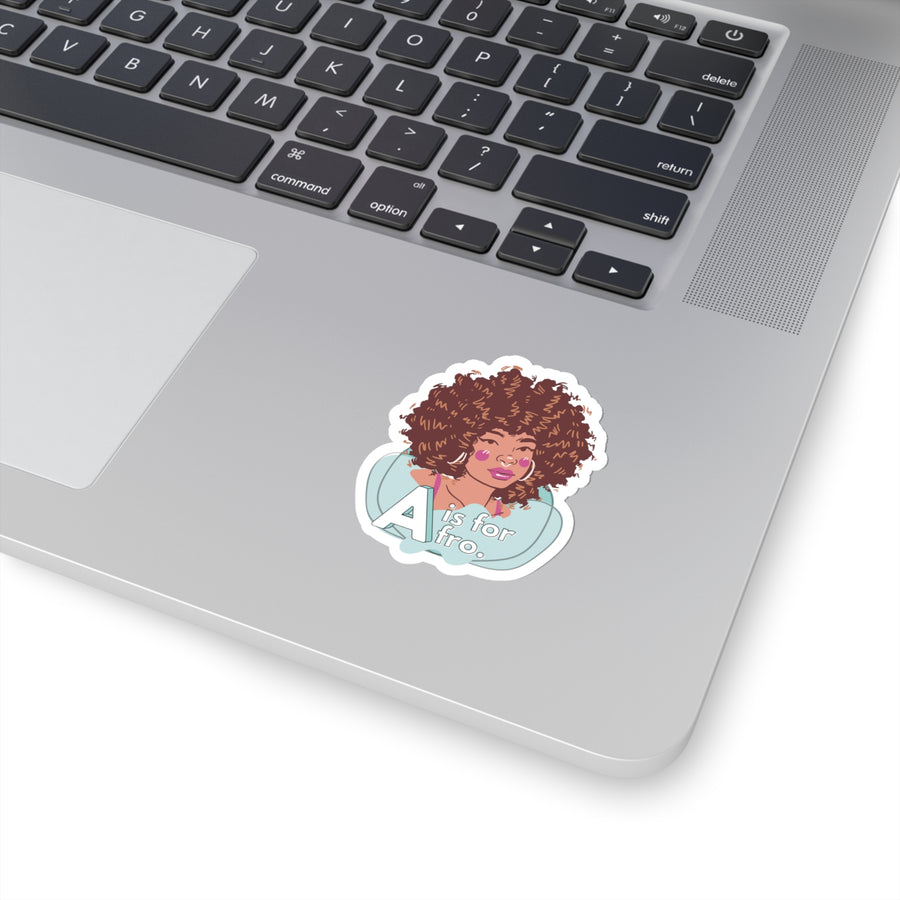 A is for Afro Sticker